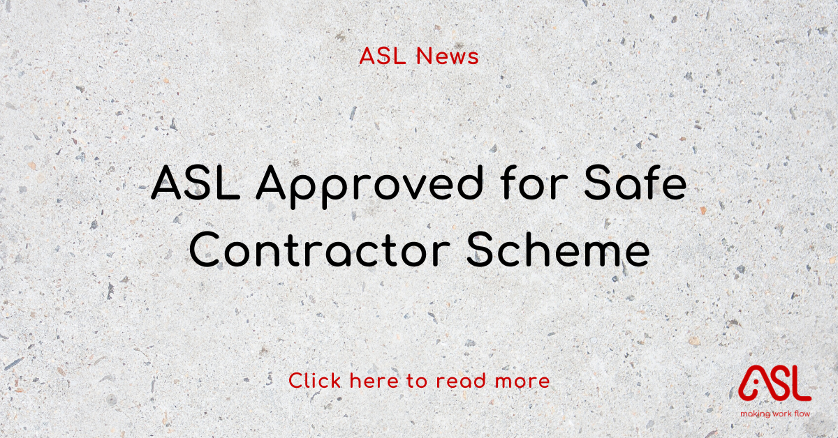 asl approved for safe contractor scheme asl group asl approved for safe contractor scheme